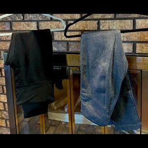 Black & gray White House Black Market leggings.